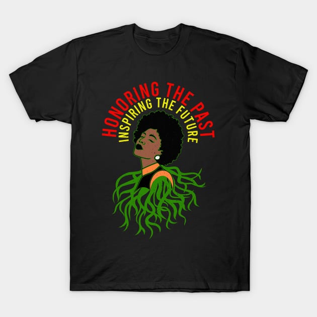 Honoring The Past Inspiring The Future Black History Month T-Shirt by alcoshirts